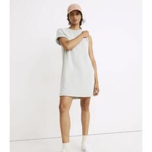 MWL Madewell Airyterry Gray Sweatshirt Tee Dress - Size - Small - NWT